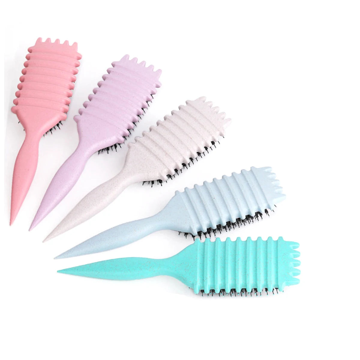 1PC Salon Styling Curly Hair Styling Brush Curl Hair Brush for Combing and Shaping Men's and Women's Curls Reduce Pulling Tools