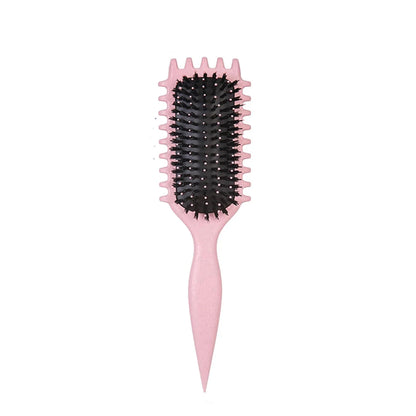 1PC Salon Styling Curly Hair Styling Brush Curl Hair Brush for Combing and Shaping Men's and Women's Curls Reduce Pulling Tools